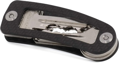 CARBOCAGE KEYCAGE - Key Organizer Titanium - Schlüsselorganizer - Schlüsselbund bis zu 14 Schlüss