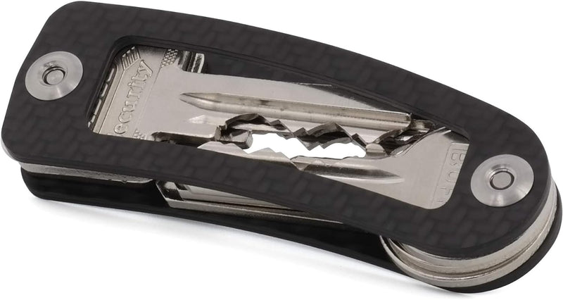 CARBOCAGE KEYCAGE - Key Organizer Titanium - Schlüsselorganizer - Schlüsselbund bis zu 14 Schlüss