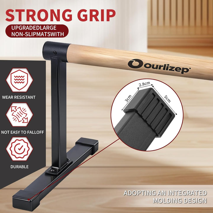 Parallettes, Calisthenics Equipment for Handstand, Push Ups & More, Push Up Handles for Home & Outdo