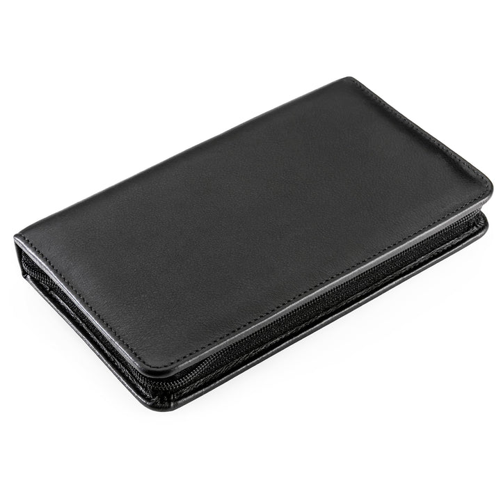 REMOS Nageletui leer aus echtem Leder zum Bestücken mit 7 Instrumenten - schwarz, Schwarz