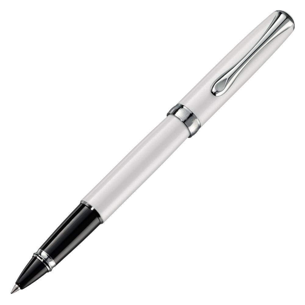 DIPLOMAT - Tintenroller Excellence A2 weiss Perlmutt - Schick und elegant - Lange Lebensdauer - Perl