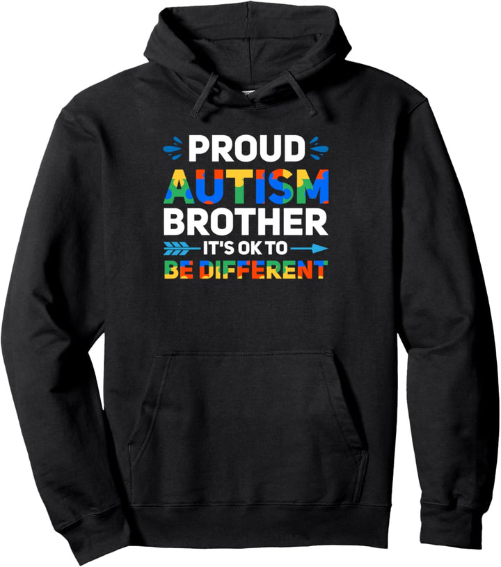 Stolzer Autismus-Bruder sein anders Bewusstsein für Autismus Pullover Hoodie