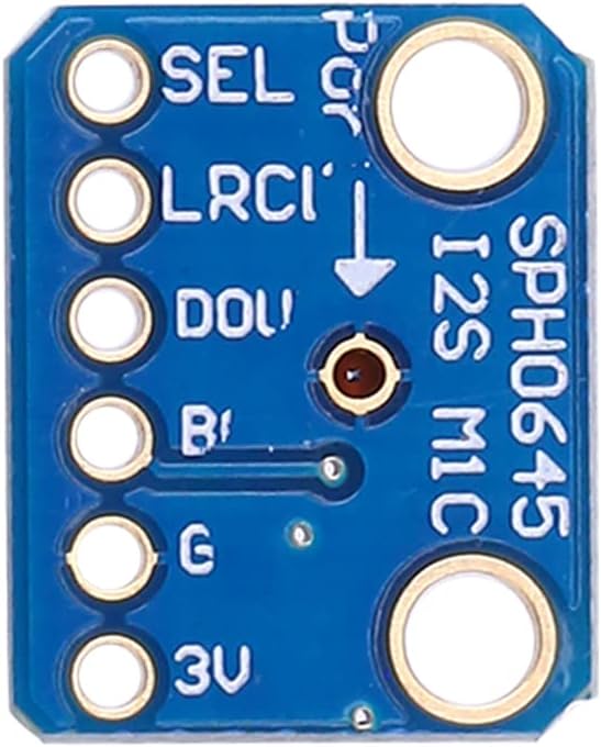 TECNOIOT 2 STÜCKE SPH0645 I2S MEMS Mikrofon Breakout Sensor Board Modul SPH0645LM4H DC 1,6-3,6 V