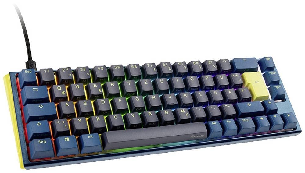 Ducky One 3 Daybreak - Mechanische Gaming Tastatur Deutsches Layout im SF-Format (65% Keyboard) mit