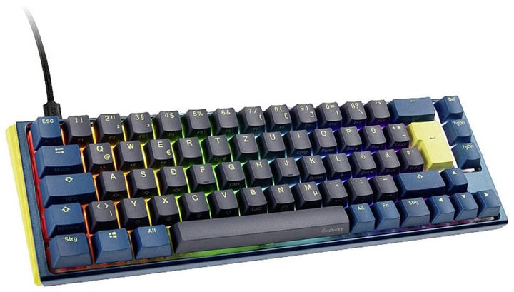 Ducky One 3 Daybreak - Mechanische Gaming Tastatur Deutsches Layout im SF-Format (65% Keyboard) mit