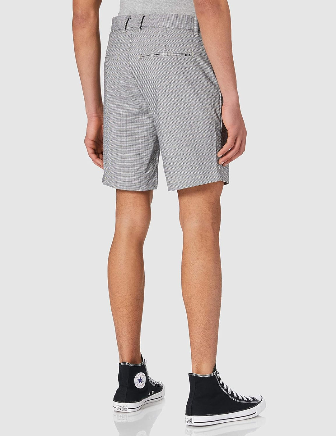 Casual Friday Herren Parlby small Checked Shorts, 171312_Silver Mink, M