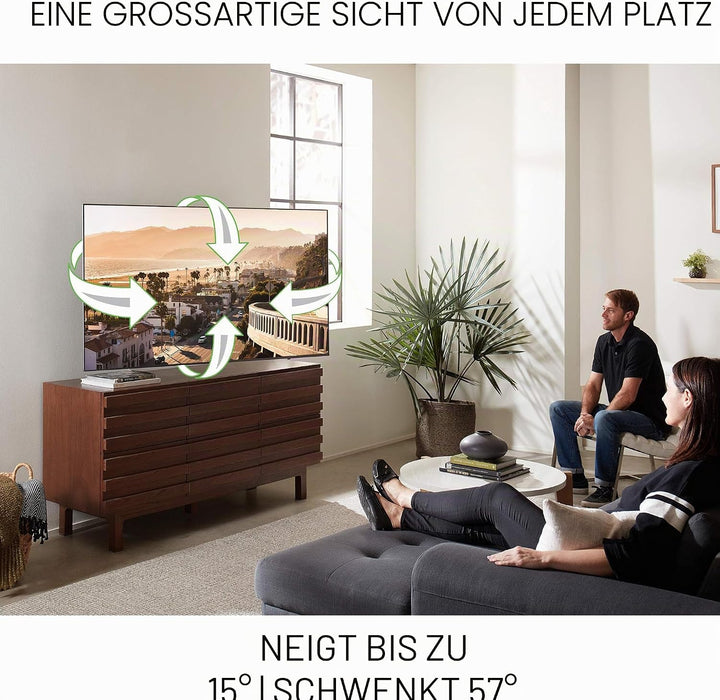 Sanus Vlf728 (B2) Slim Full Motion TV-Halterung, schwenkbar, 42-90 Zoll, Schwarz Einzelbett, Einzelb