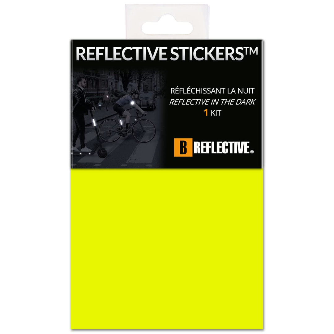 B REFLECTIVE 3M® Colors™, Ausgeschnittene reflektierende Aufkleber, Multi Support: Fahrrad, Roller,