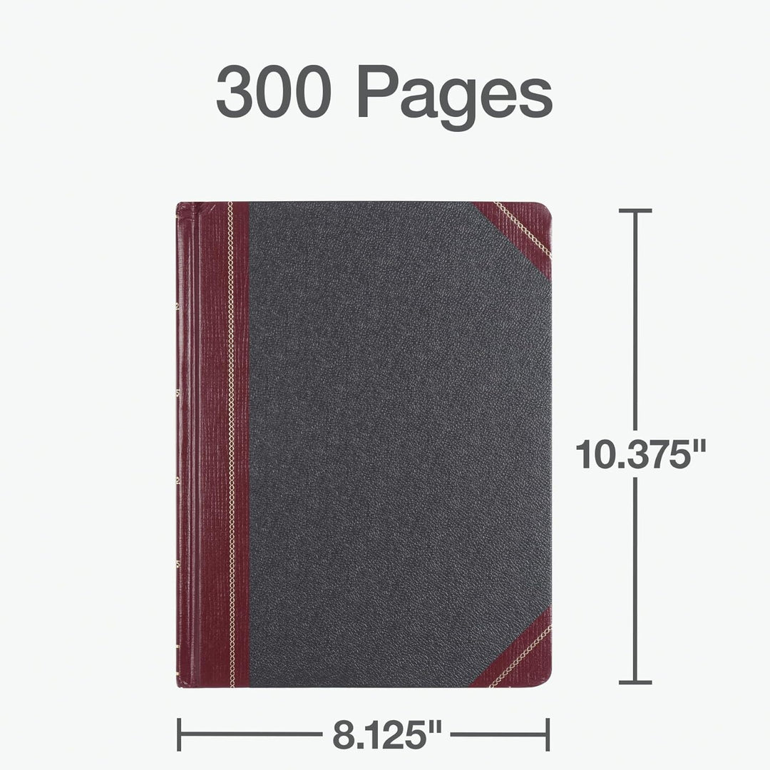 boorum & Allen Pease Record Book Karteikarte, liniert 300 Pages schwarz/red 300 Pages Karteikarte, l
