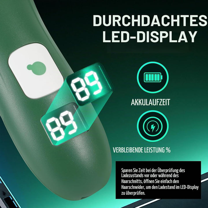 ENSSU Baby-Haarschneider, kabelloser Haarschneider für Kinder mit LED-Anzeige, Baby-Haarschneideset