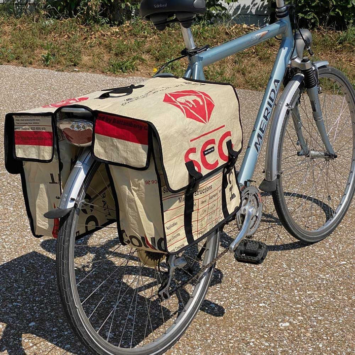 More Than Hip Mumba Fahrradtasche Wasserdicht - Kamel Orange - Fahrradtaschen für Gepäckträger aus R