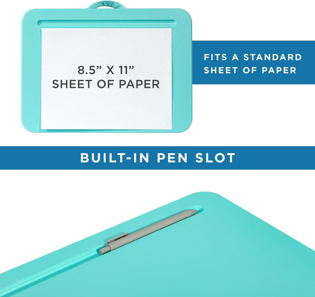 LAPGEAR Kompakter Schossschreibtisch, passend für Laptops bis zu 38,1 cm (15 Zoll), Aqua Sky, Style