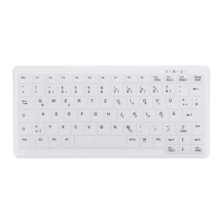 Cherry AK-C4110 Desinfizierbare Kabelose Hygienetastatur im Notebook-Design weiss