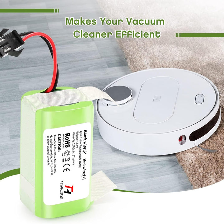 TOPHINON 14.4V 2600mAh Li-Ionen Ersatzakku für Ecovacs Deebot N79 N79S DN622, Eufy RoboVac 11,11S,11
