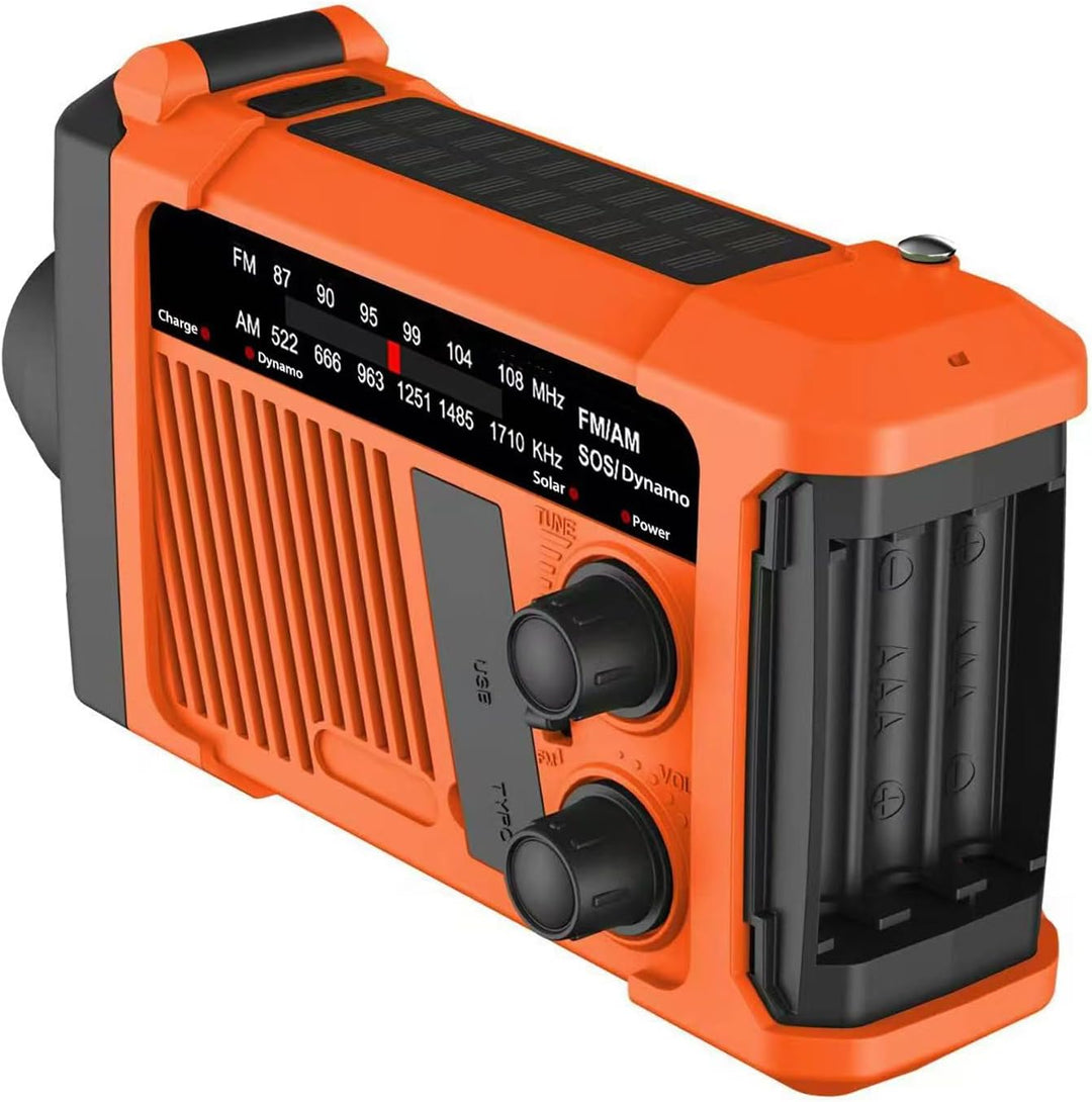 Bingxue Outdoor Radio wasserdicht Bluetooth Lautsprecher, LED Licht und Hand Kurbel Solar für Outdoo