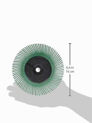 3M 27605 Scotch-Brite Radial Bristle Brush BB-ZB mit Adapter, P50, Typ A, 152,4 mm, 12,7 mm, 25,4 mm