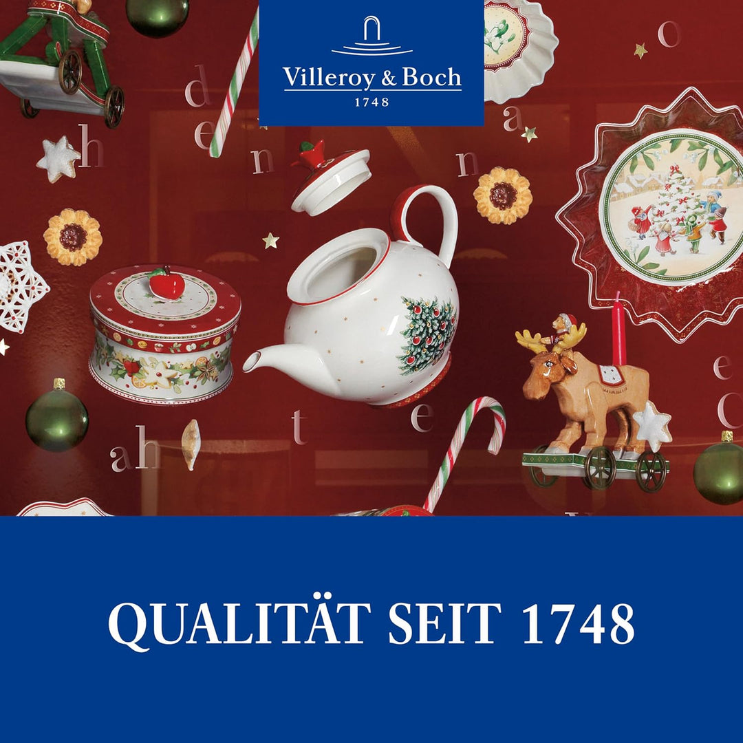 Villeroy & Boch – Toy's Delight Kanne mit Deckel 1,5l, Teekanne Weihnachten, Kaffeekanne, Weihnachts
