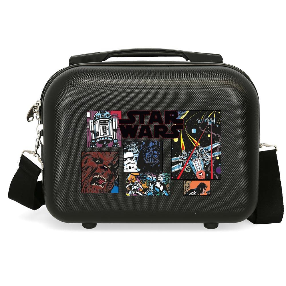 Star Wars Galactic Team Anpassbarer Kulturbeutel mit schwarzem Schultergurt 29 x 21 x 15 cm starres