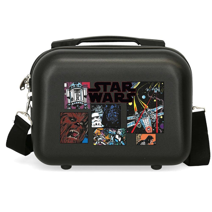 Star Wars Galactic Team Anpassbarer Kulturbeutel mit schwarzem Schultergurt 29 x 21 x 15 cm starres