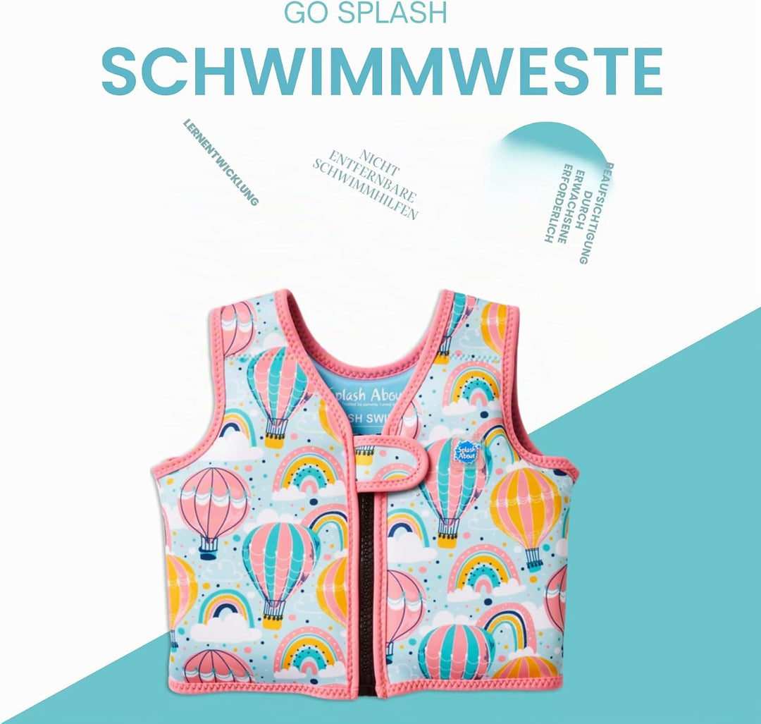 Splash About Go Splash Schwimmweste Over the Rainbow 2-4 Jahre, Over the Rainbow 2-4 Jahre