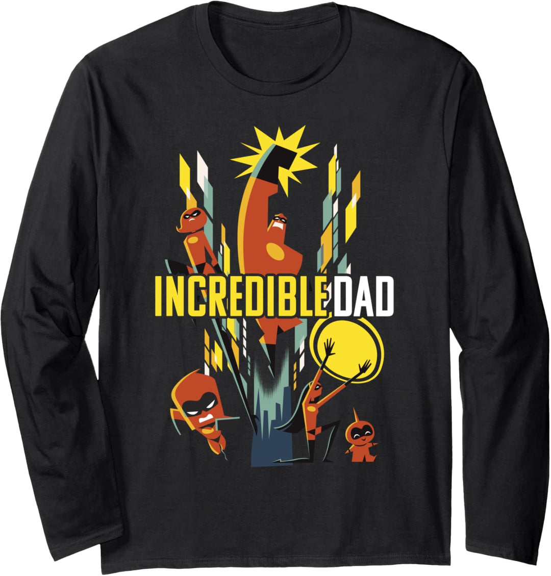 Disney Pixar Incredibles 2 Incredible Dad Family Shot Langarmshirt
