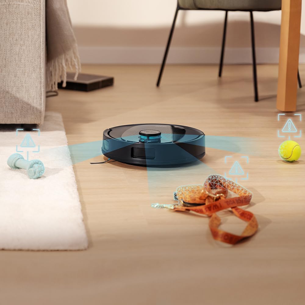 Cecotec Saugroboter und Wischroboter mit Selbstentleerungsstation Conga Y80. Lasernavigation und KI,