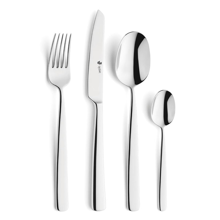 Paul Wirths COMO Besteck Set 6 Personen | 24-teilig | Klingenstahl 13/0, Edelstahl 18/10 | Spülmasch