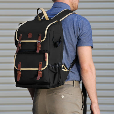 GOgroove Kamera Rucksack für Spiegelreflexkameras: DSLR Backpack ideal für Reisen, ausreichend Platz