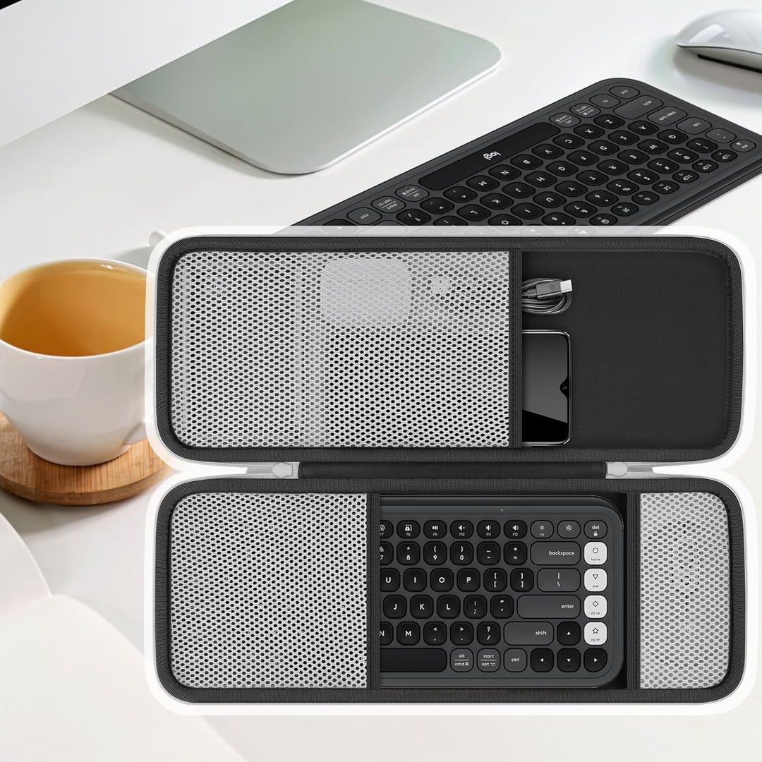 co2CREA Hart Tasche für Logitech POP ICON Keys Combo Kabelloses Bluetooth Tastatur-Maus-Set Case Etu