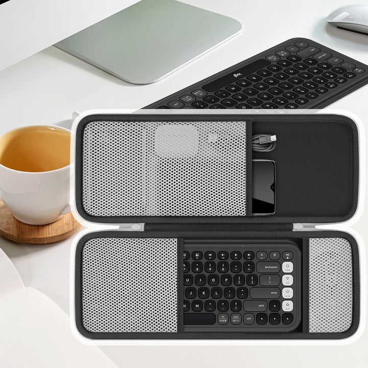 co2CREA Hart Tasche für Logitech POP ICON Keys Combo Kabelloses Bluetooth Tastatur-Maus-Set Case Etu