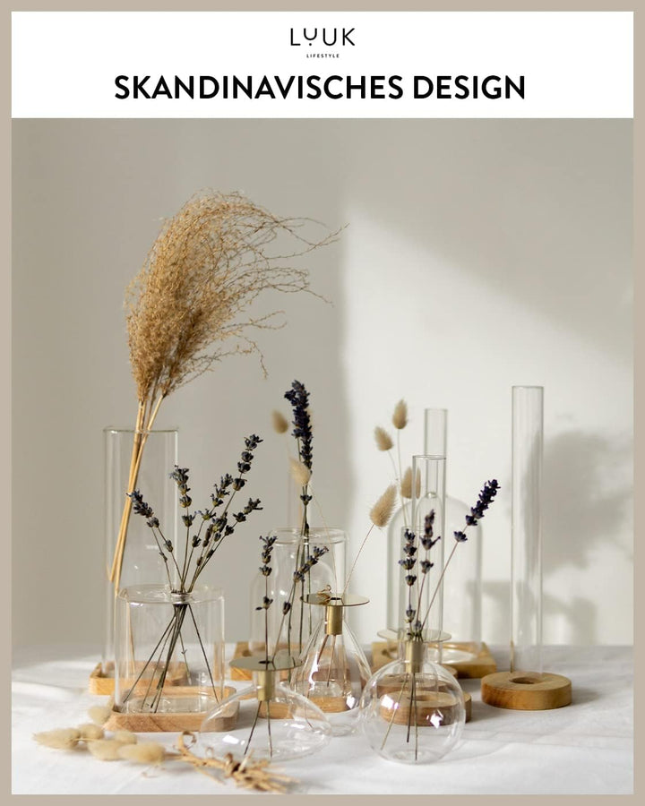 LUUK LIFESTYLE Glasvasen Cube, Deko, kleine Vase, Vasen-Set, minimalistisch, kleine Vase, quadratisc