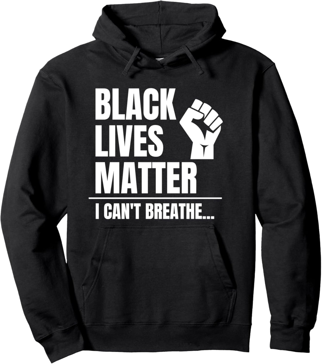 Black Lives Matter BLM Anti-Hate Pullover Hoodie