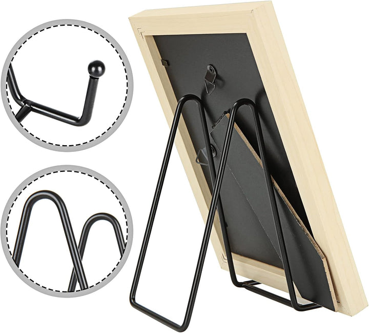 MIVIDE 10stk. Staffelei Teller Ständer, 6zoll Tellerständer Metall Schwarz, Tellerhalter Ständer für