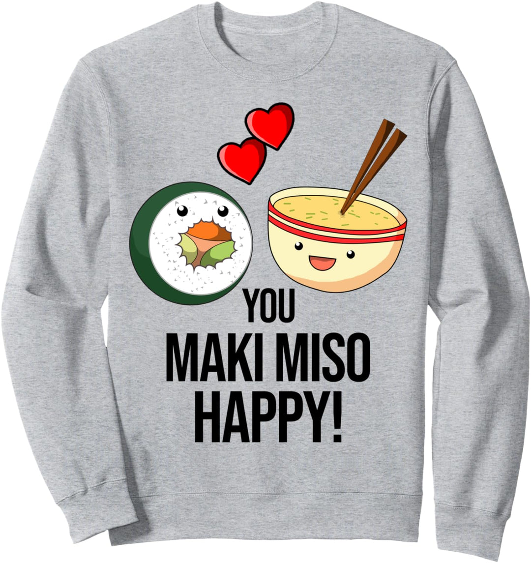 Sushi Hoodie Maki Japan Lustig für Männer, Damen und Kinder Sweatshirt