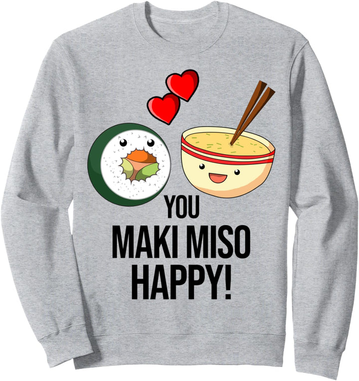 Sushi Hoodie Maki Japan Lustig für Männer, Damen und Kinder Sweatshirt