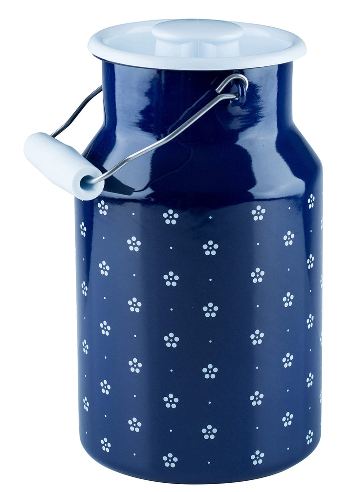 Riess, 0311-073, Milchkanne mit Deckel 2,00 L, COUNTRY - DIRNDL, Höhe 23,2 cm, Inhalt 2,0 Liter, Ema