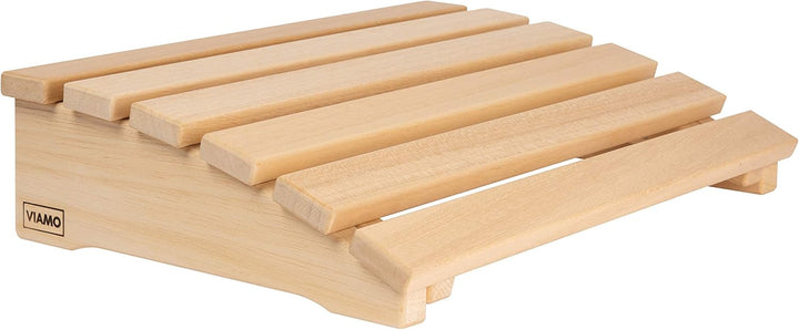 VIAMO® Sauna Kopfstütze Kopfteil Rückenlehne gebogen aus Abachiholz 39,5 x 30 cm 39.5x30x10 cm (1er,