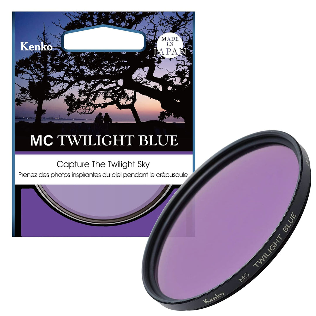Kenko Objektivfilter mit Farbeffekt MC Twilight Blue 55mm, Erzeugt inspirierende Farben am Abendhimm