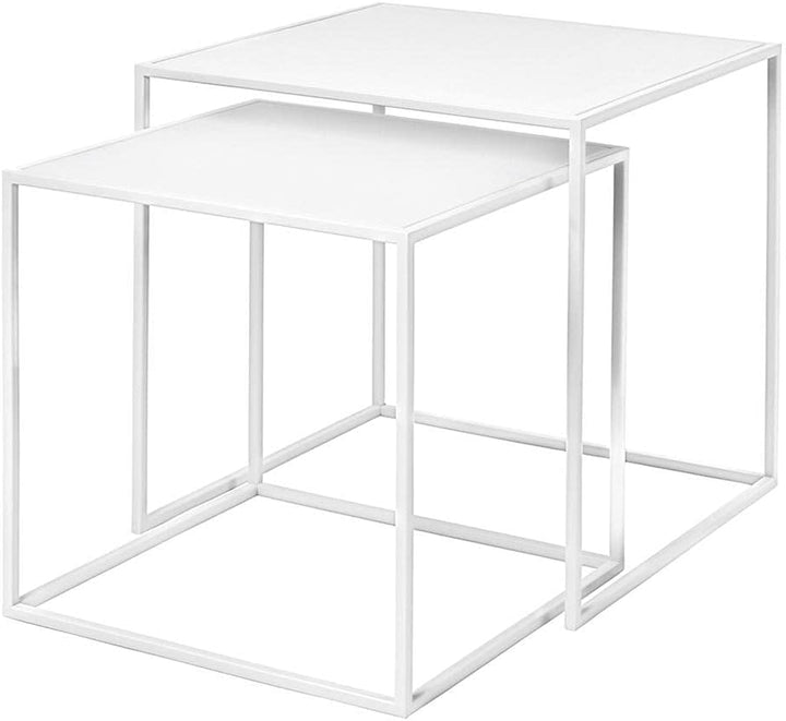 Blomus Fera Beistelltische, Stahl pulverbeschichtet, Weiss, One Size