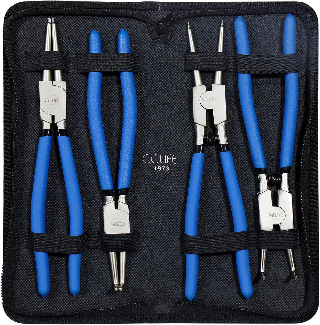 CCLIFE Sicherungsringzange Seegeringzange Set Sprengringzange Segeringzange Sortiment Sicherungszang