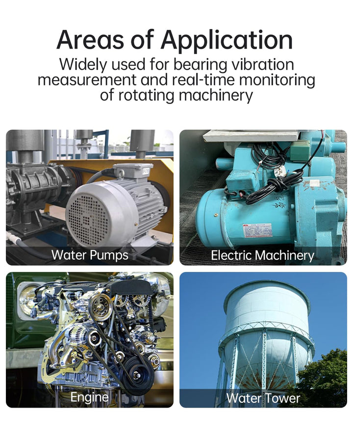 WitMotion WTVB01-485 IPX8 wasserdichter Vibrationssensor-Wandler, Modbus RTU 3-Achsen (XYZ), Vibrati