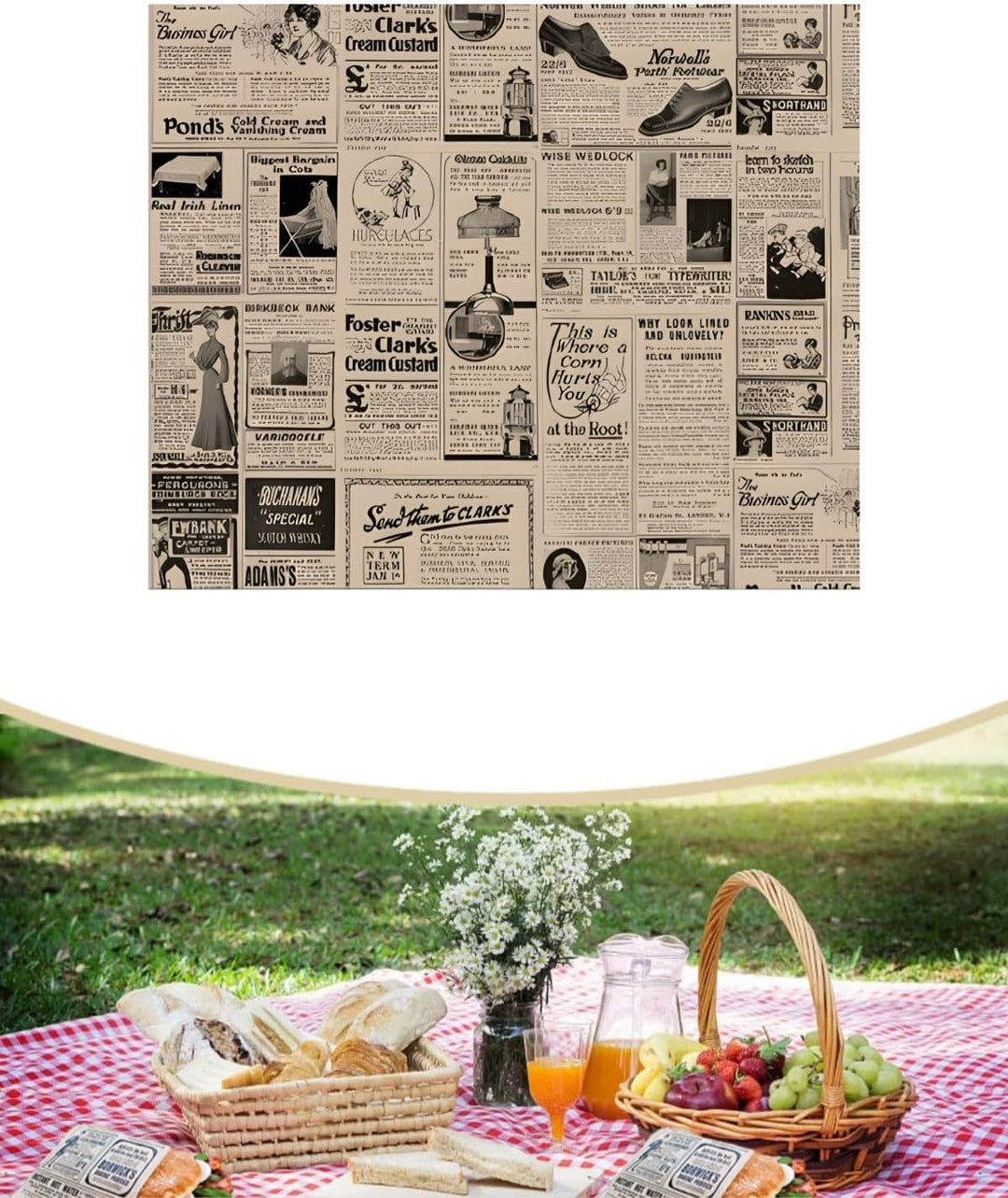 100 Stück Fettdichtes Papier 28X34cm Braunes Zeitungen Greaseproof Parchment Deli Papierblätter Deli