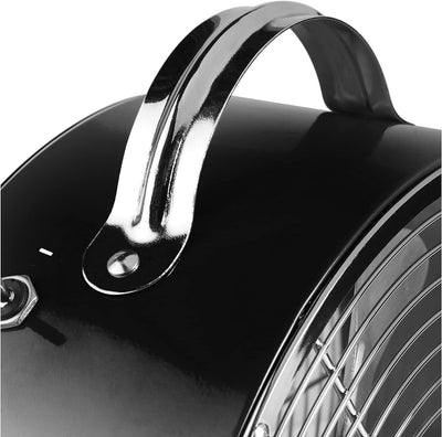 Tristar VE-5966 Retro Tischventilator – 25 cm – Schwarz, Schwarz