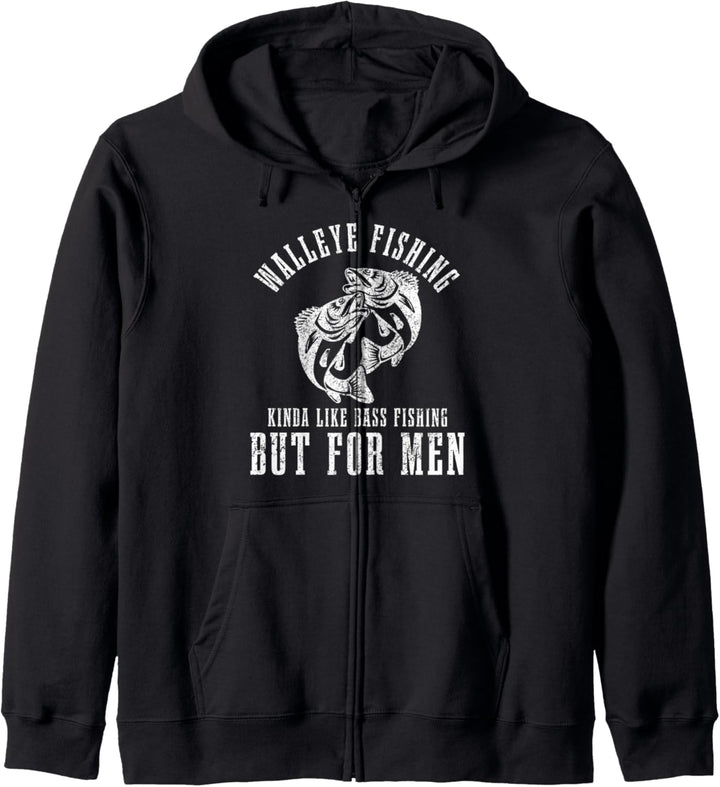 Zander Angeln Lustig Angler Kapuzenjacke