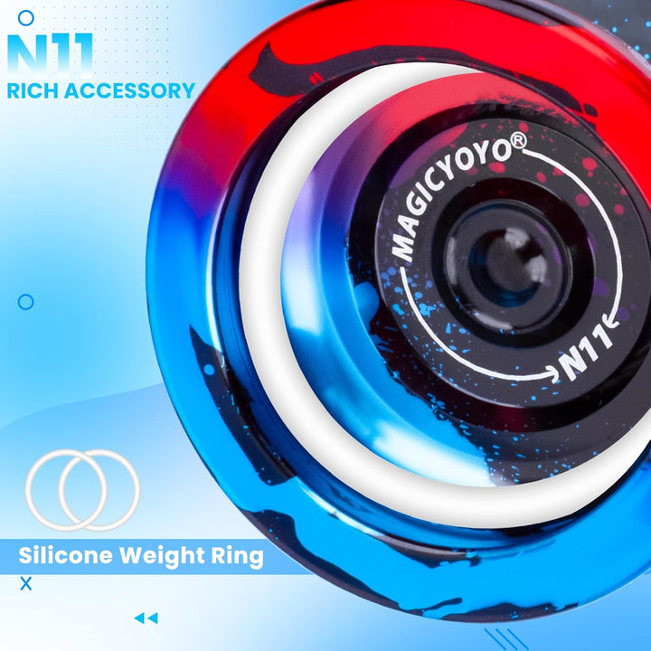 MAGICYOYO JoJo mit Leerlauf und Kugellager, Profi Nicht Reagierender Yoyo N11, Responsive Yoyo für K