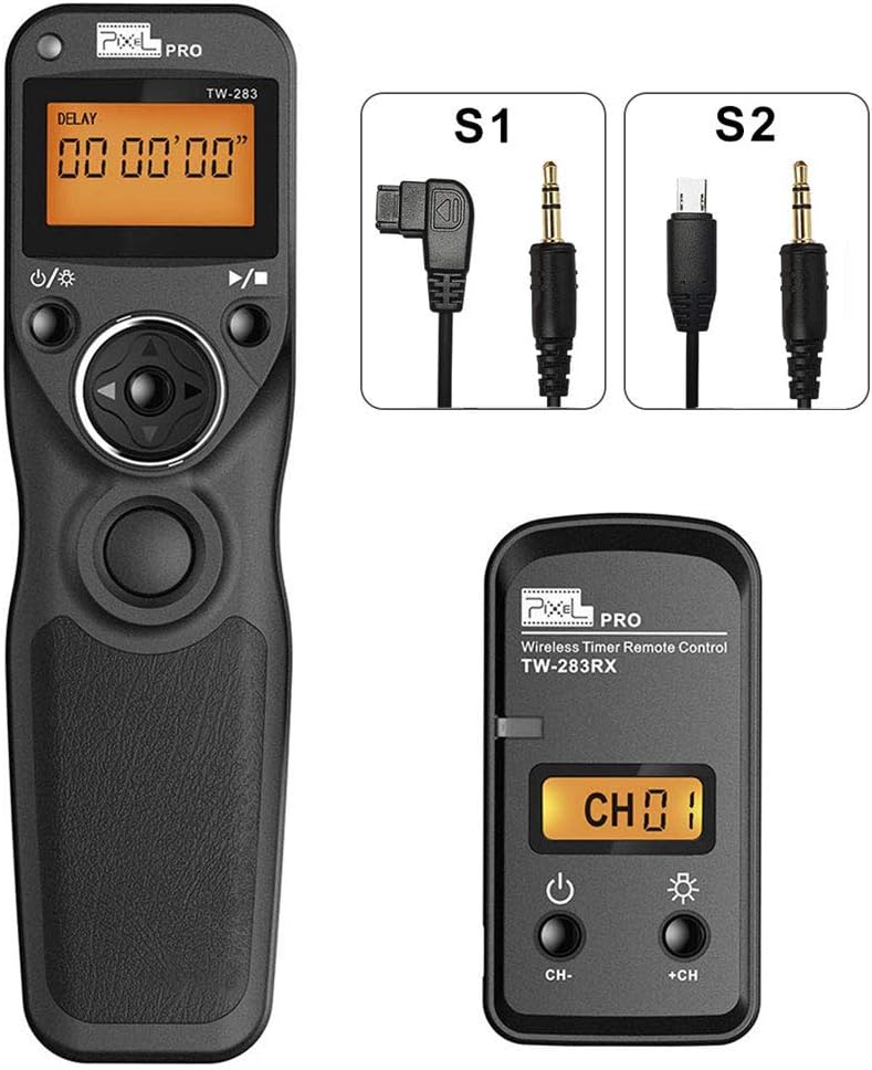 Kabellose Fernauslöser Timer Fernbedienung Drahtauslöser, Pixel TW-283 S1/S2 Drahtauslöser Auslöser