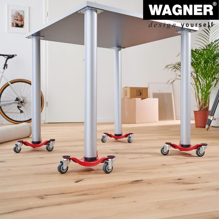 WAGNER Transporthilfe MM 1196 I 25 x 25 x 7,5 cm - Tragkraft 100 kg - ideal für sperrige Lasten &amp; Um