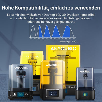 Wasser Waschbares ABS-Like Resin V2, ANYCUBIC 3D Drucker Resin Geruchsarm, Hohe Härte und Haltbarkei