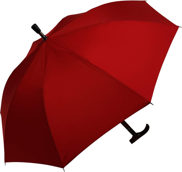 iX-brella Stützschirm höhenverstellbar mit Holzgriff - dunkelrot, Dunkelrot