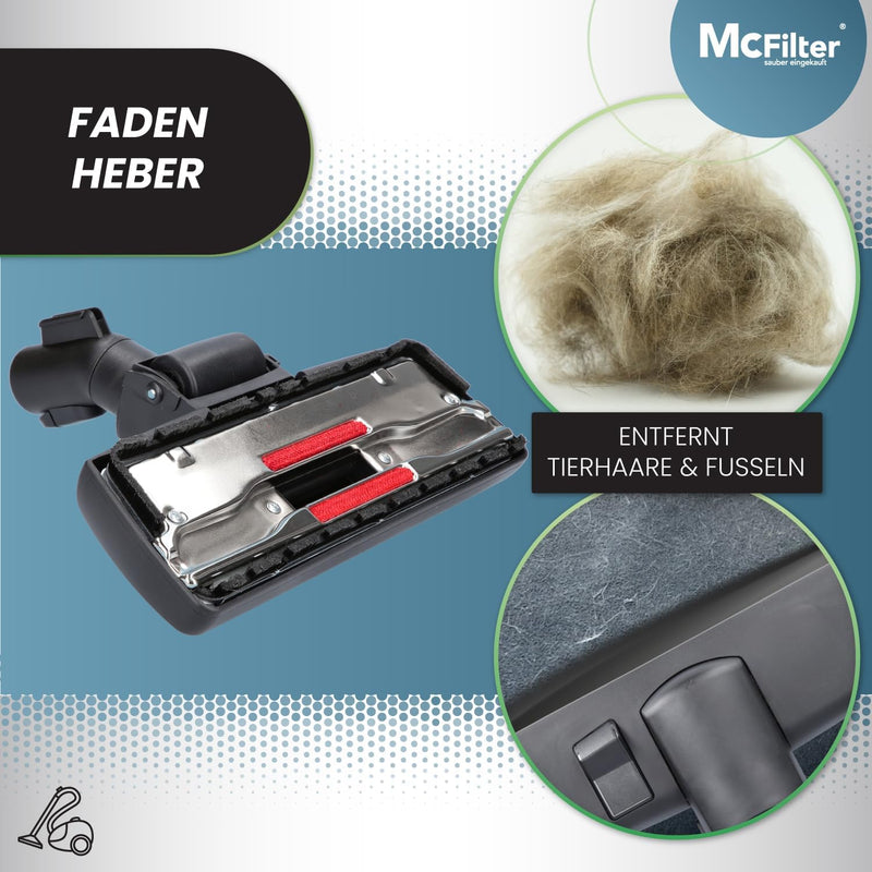 McFilter | Staubsaugerdüse Kombidüse geeignet für Miele Staubsauger C1, C2, C3, S8000, S2, S3, S4, S